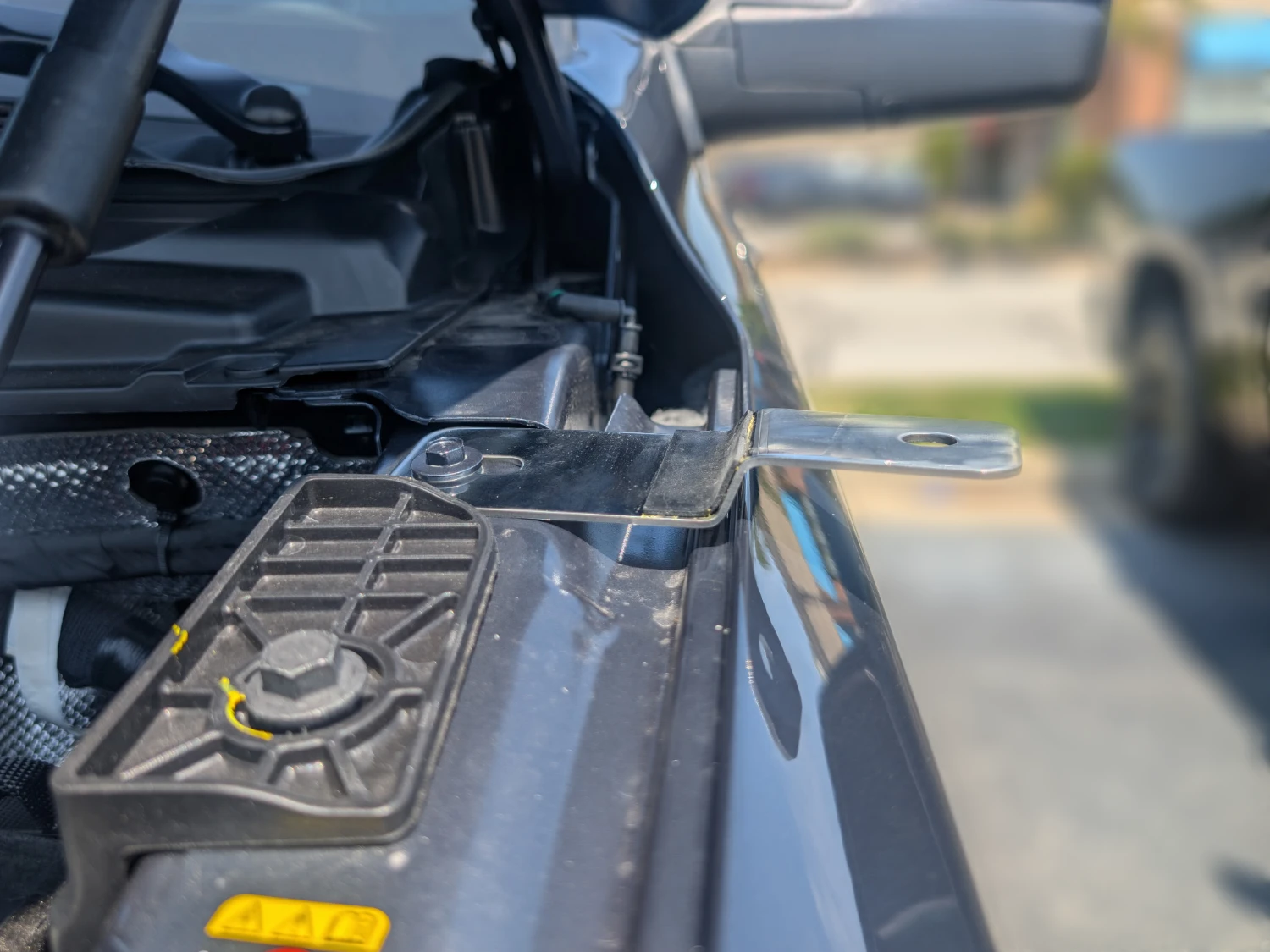 side view of fender antenna mount for 2019 - 2026 Ram Truck 1500, 2500, 3500