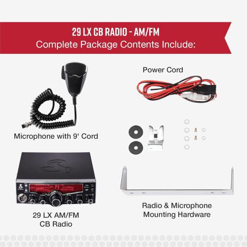 what's included with the 29lxfm cb radio