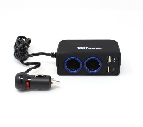 Wilson Antennas Dual 12 Volt Usb Adapter with 3 ft. Cord - Dc Car