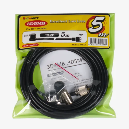 Packaging for the Comet 3D5MB low loss coax cable for ham radio