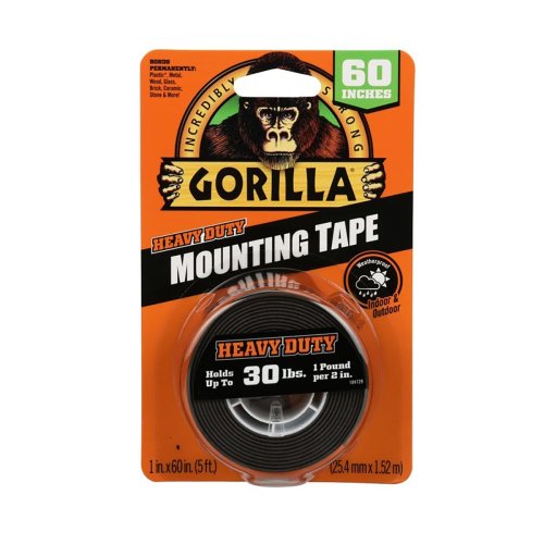 gorilla heavy duty double sided mounting tape - holds up to 30 pounds