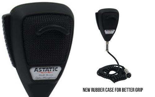 Astatic 636L-BR Noise Canceling Microphone with Rubberized Case