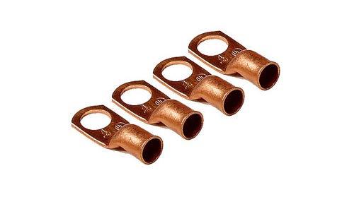 #4 Gauge Copper Power Lug Terminals 906815-4 4-Pack