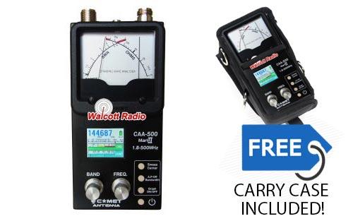 Comet CAA-500 Mark II Commercial Grade SWR/Impedance Analyzer w Free Carry Case