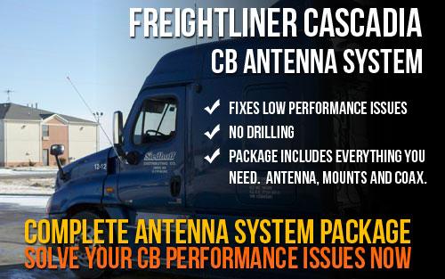 Freightliner Cascadia Complete Antenna System Package