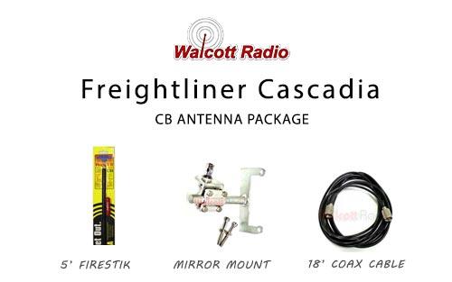 Freightliner Cascadia CB Antenna Package for Driver's Side Door