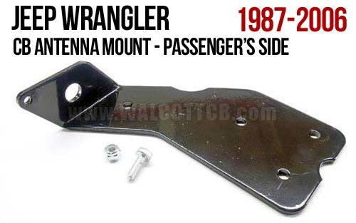 CBMR - Jeep Wrangler CJ, TJ, YJ Antenna Mount Passenger Side