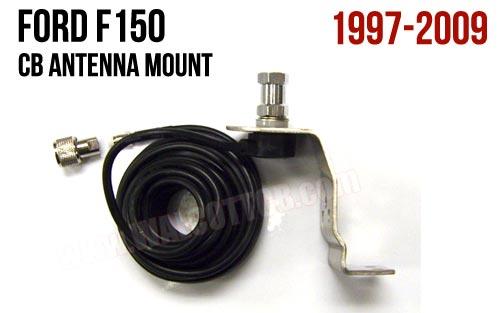 Ford F150 Hood/Fender CB Antenna Mount F1L
