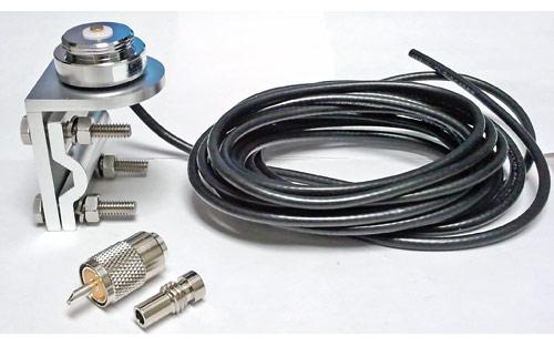 Laird LBMB8PS NMO Mirror Mount and Coax Cable