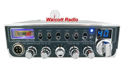 Mirage MX36HP2 50 Watt Compact 10 Meter Radio with Echo and Talkback