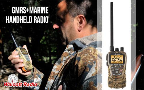 Cobra MR HH450 CAMO GMRS + Marine VHF Handheld