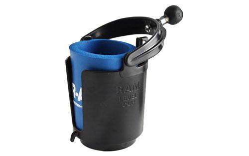 RAM Self-Leveling Cup Holder with 1