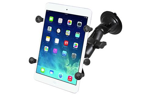 RAM RAM-B-166-UN8 Suction Cup Mount with X-Grip II Holder for Small Tablets