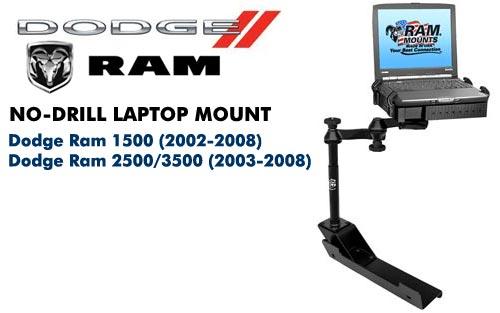 RAMVB104SW1 No-Drill Laptop Mount for Dodge RAM