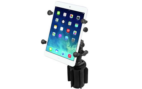 RAM RAP2993UN8 RAM-A-CAN II Cup Holder Mount with X-Grip II Holder for Small Tablets