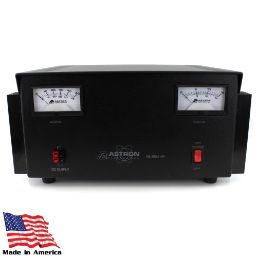 Astron RS-50M-AP Power Supply with Anderson Power Poles and Dual Meters