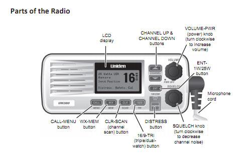 Uniden Solara D UM380 Fixed Mount Class D VHF Marine Radio