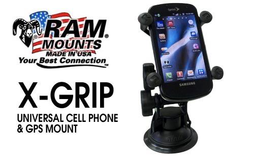 RAM-Mount X-Grip Mount with Suction Base for Cell Phones, GPS ++