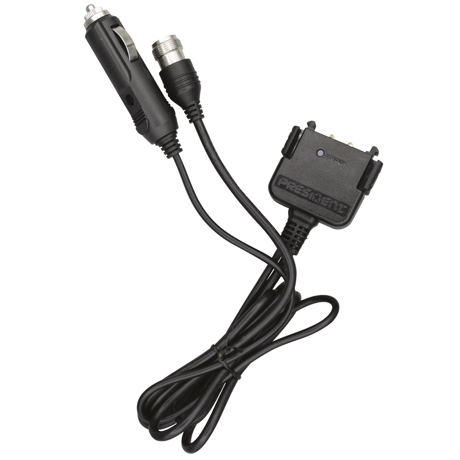 ACMR409 mobile / vehicle adapter for the President Jerry FCC and Randy III FCC handheld CB radios with cig plug power jack and SO-239 (PL-259) antenna connector