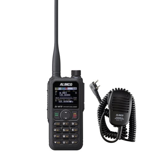 Alinco DJ-W70T 8W Dual Band Ham Radio with Speaker Mic