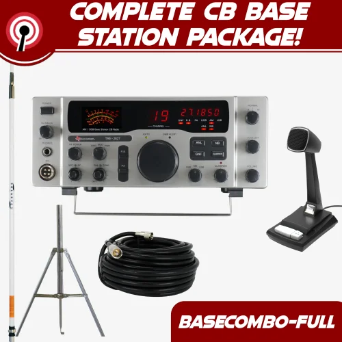CB Radio and Antenna System Base Combo Complete Package
