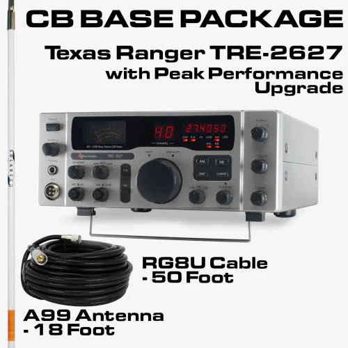 CB Radio and Antenna System Base Combo