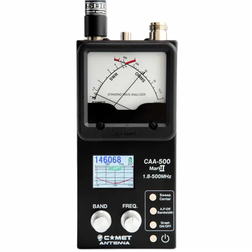Comet CAA-500 Mark II Commercial Grade SWR/Impedance Analyzer w Free Carry Case