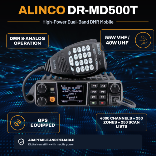 Alinco DR-MD500T Type 90 Dual Band Mobile