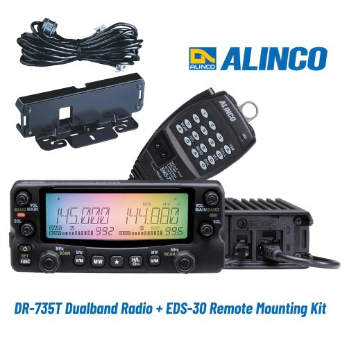 Alinco DR-735T Dualband 2m (144 - 148 MHz) | 70cm (430 - 450 MHz) Radio with Color Changing Faceplate