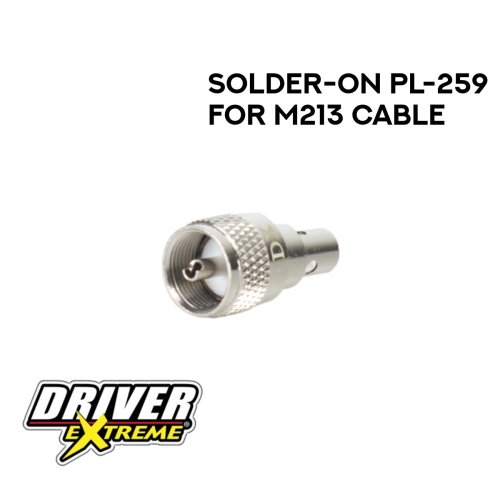 Solder-On PL-259 Connector for Driver Extreme M213 Cable