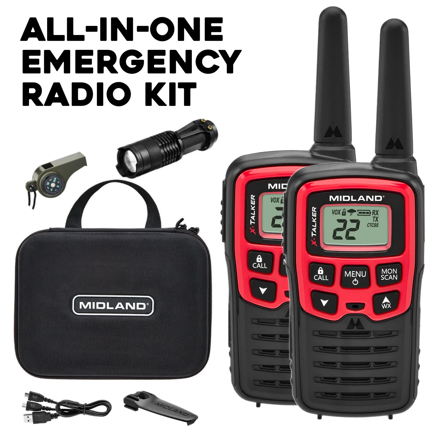 Midland EX37VP FRS Radio Pair