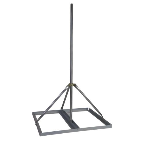 Easy Up EZ-NP-60-125 Non Penetrating Roof Mount for Base Antennas | Includes 53" Long 1.25" Diameter Mast