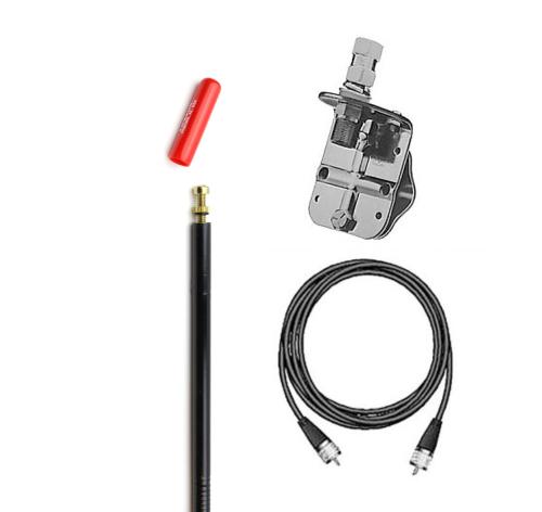 Firestik FS4SMKB 4 Single Antenna Kit - Black Antenna