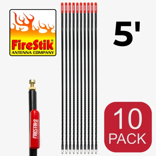 10 Pack Firestik 5ft CB Antennas 