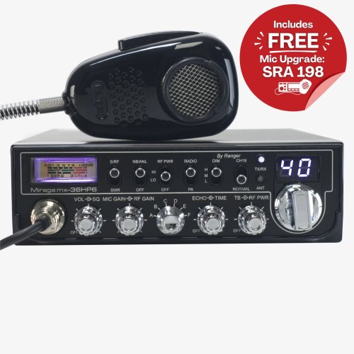 Mirage MX-36HP6 60 Watt 10 Meter Radio - Fits into semi-truck cubbies