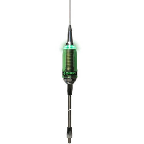 Sirio PERFORMER P5000 6. Foot CB and 10 Meter Antenna - Lights Up Green During Transmit