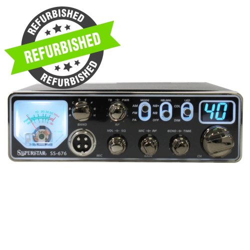 refurbished superstar ss-676 compact 10 meter radio with 80 watts output power
