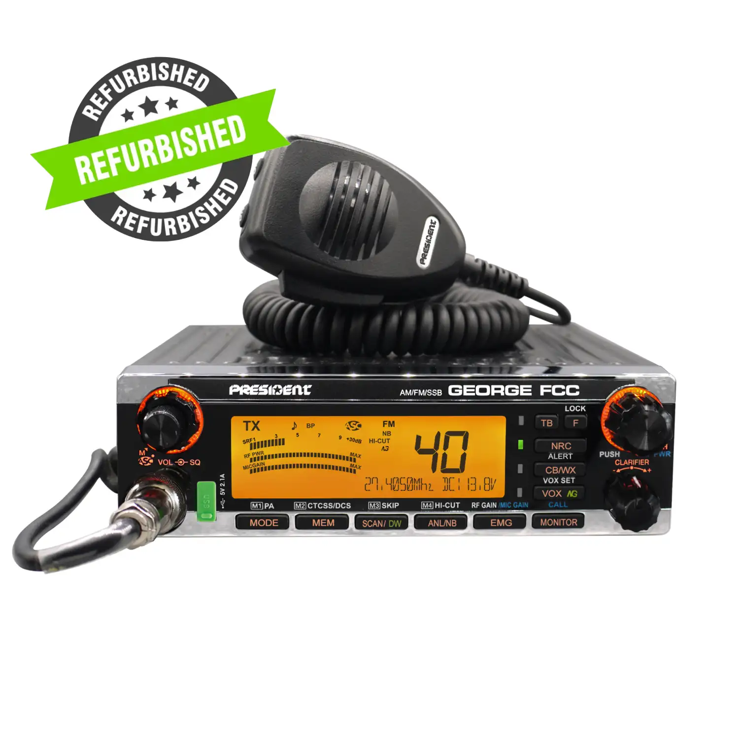 REFURBISHED President George FCC CB Radio