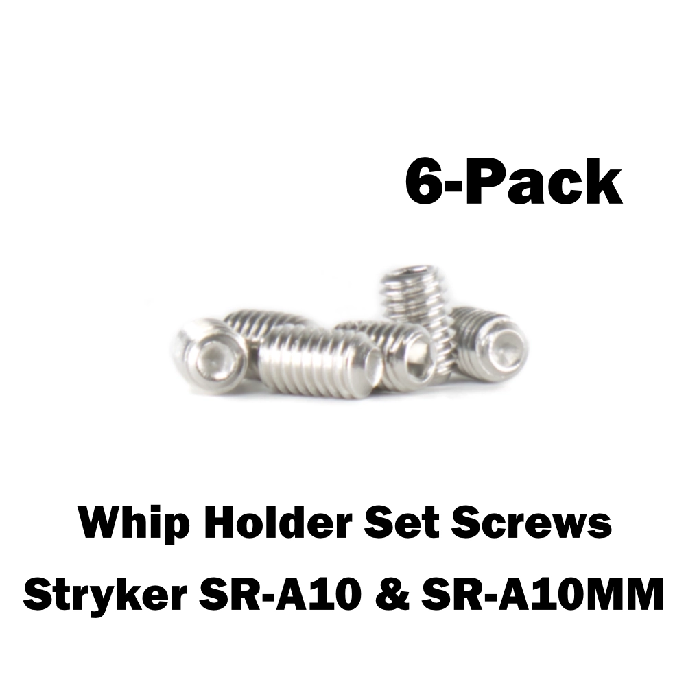 6 pack of set screws for Stryker SR-A10 & SR-A10MM whip holders