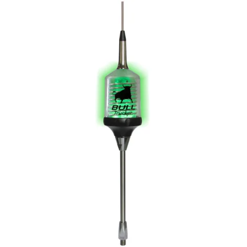 Sirio Bull Trucker BT5000 5,000 Watt CB Radio Antenna Lights Up Green When You Talk