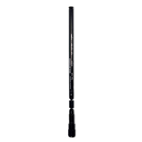 Comet SMA-W100RX telescopic scanner antenna shown collapsed to 8 inches long