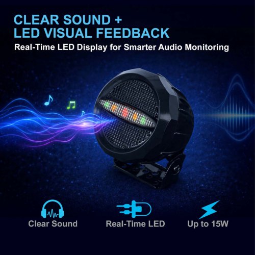Ranger SRA-166S External Speaker for CB and ham radios featuring real-time LED visual feedback