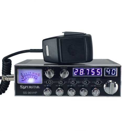 Superstar SS96VHP 10m radio with 120 watts modulation, AM, SSB