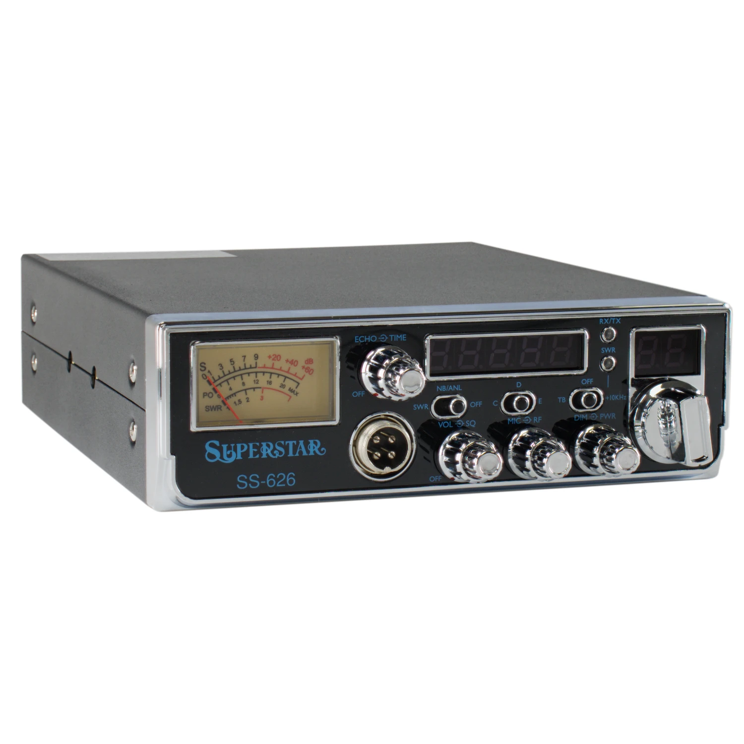 superstar ss 626 perspective view showing compact CB case size