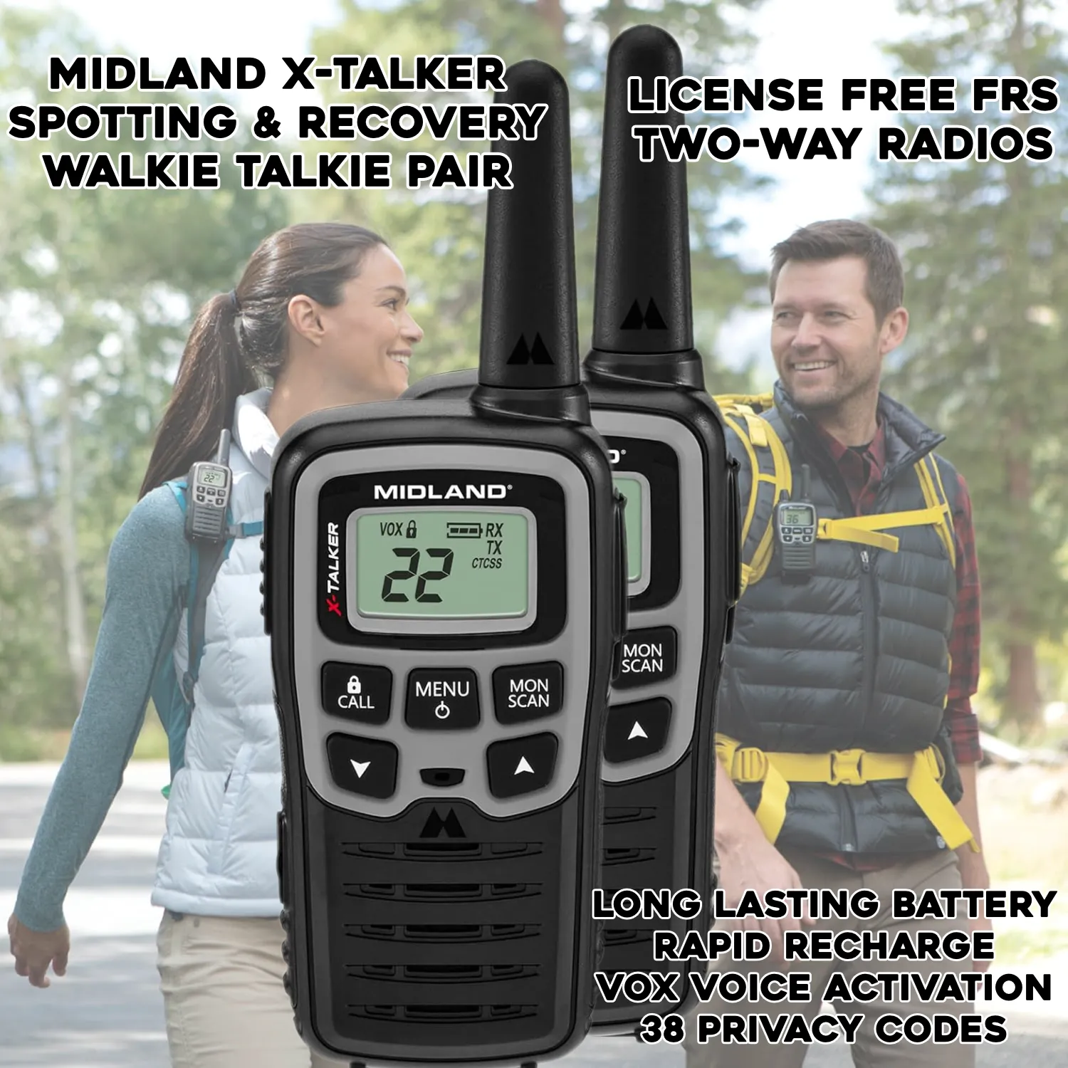 Midland T51SLV FRS Radio Pair