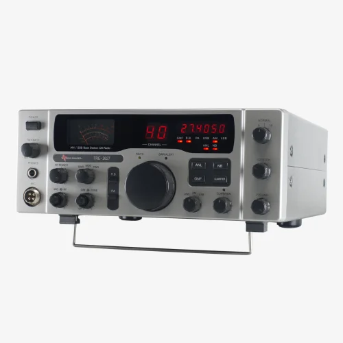 Texas Ranger TRE-2627 40 base station CB radio with metal popup stand.