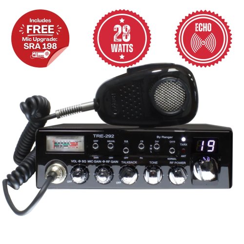 Texas Ranger TRE292 CB Radio with Roger Beep - Peaked To Max with Echo Installed