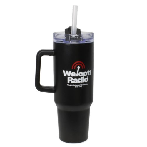 40oz walcott radio travel cup with straw”
