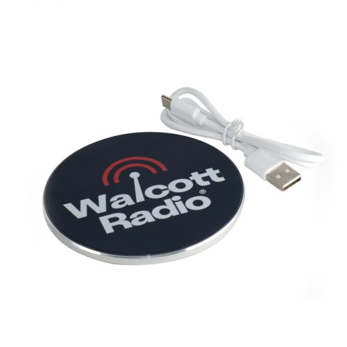 Walcott Radio 15W Wireless Phone Charging Pad with USB-C Cable