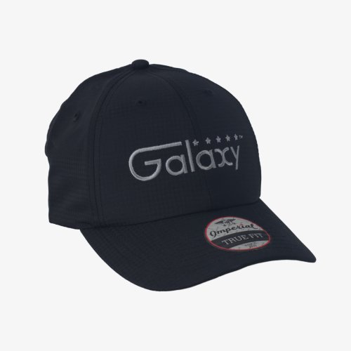 Galaxy Radios logo performance hat with pre-curved bill and adjustable fit